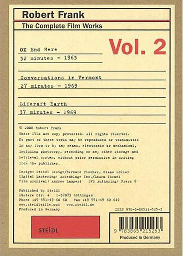 edcat – Robert Frank. The Complete Film Works Vol. 2